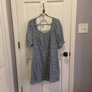 Puff-Sleeve Tiered Mini Swing Dress Old Navy XXL